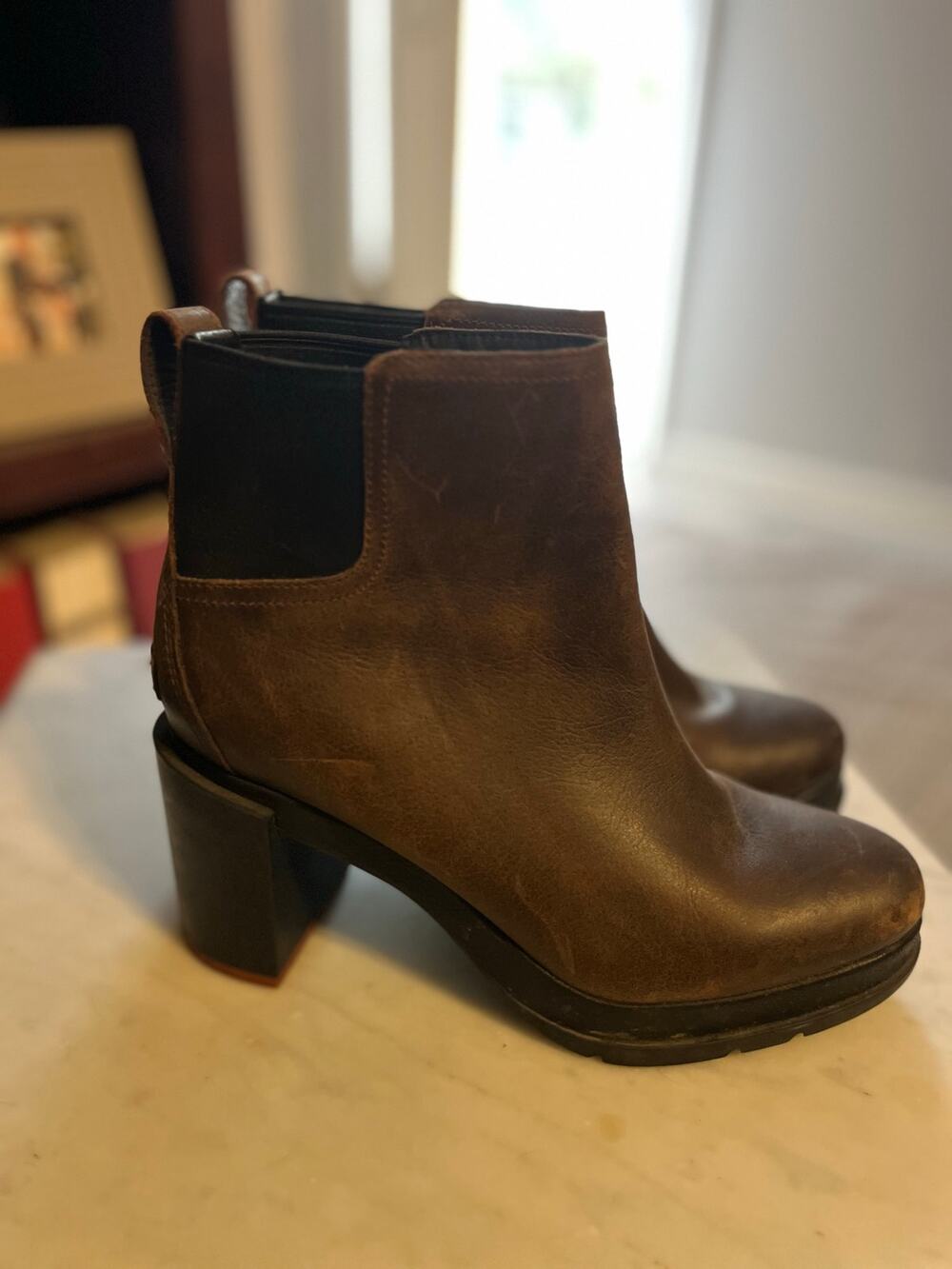 Sorel, Chelsea, chunky heel, size 8.5, women's boot